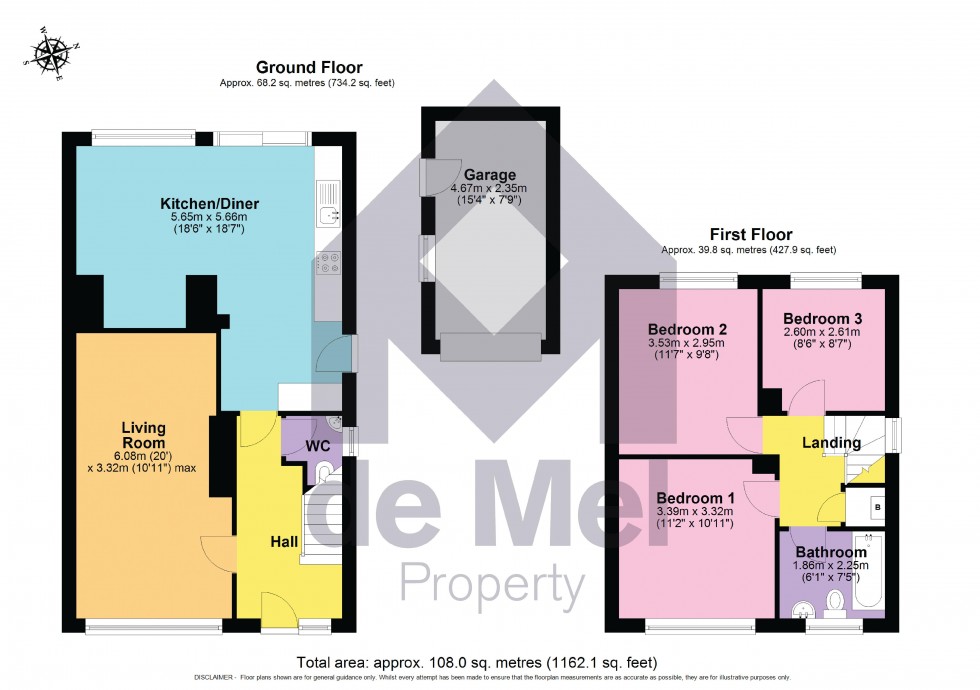 Floorplan for Wessex Drive, Cheltenham