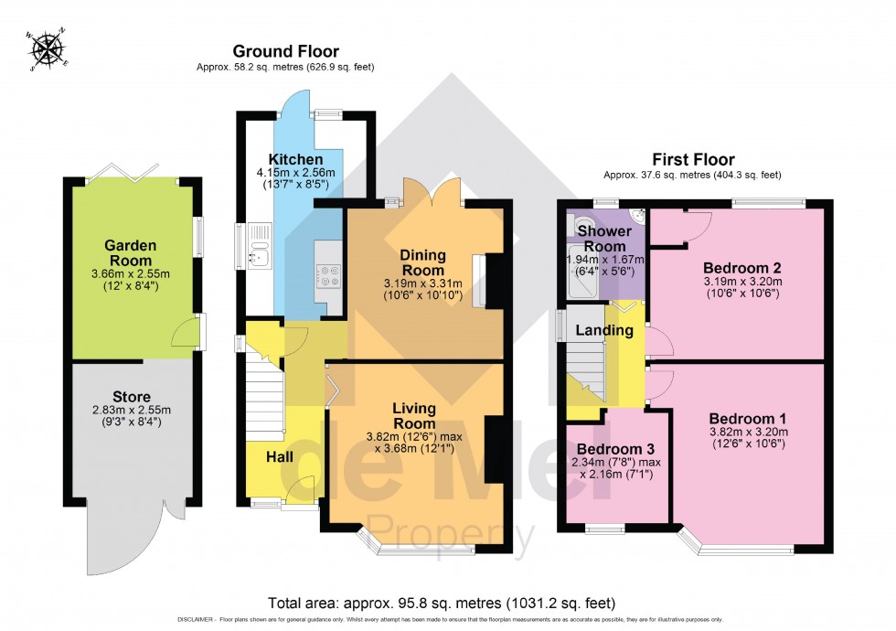 Floorplan for Brooklyn Road, Cheltenham