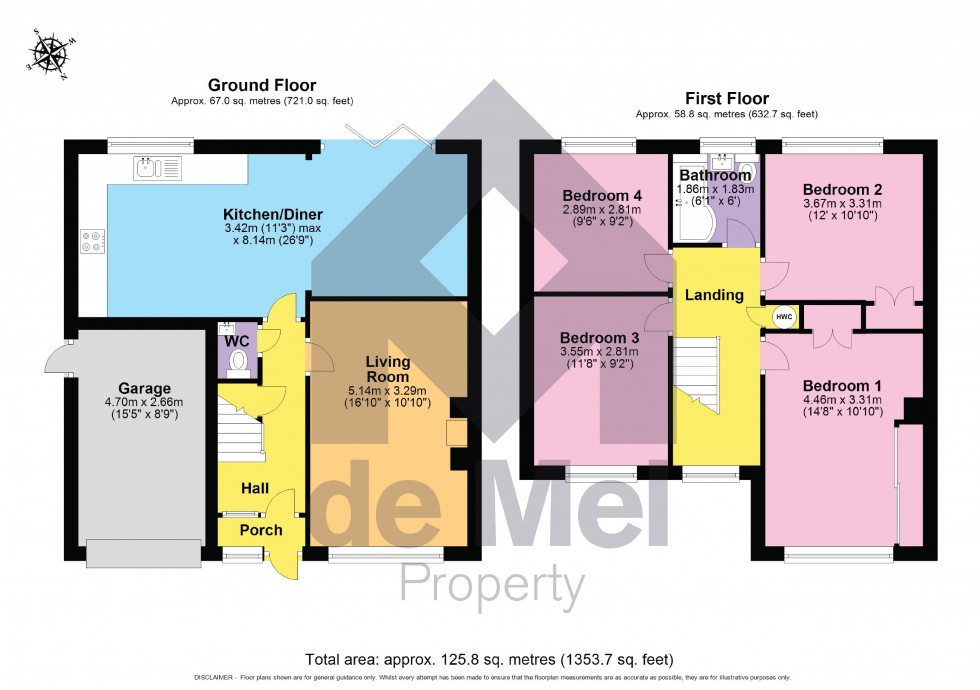 Floorplan for Drews Court, Churchdown Village