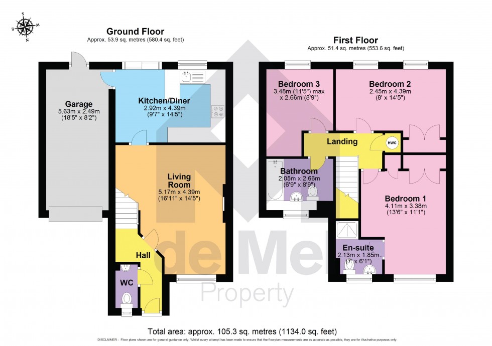 Floorplan for Southfield Court, Churchdown