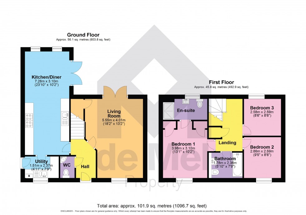 Floorplan for Two Hedges Road, Bishops Cleeve