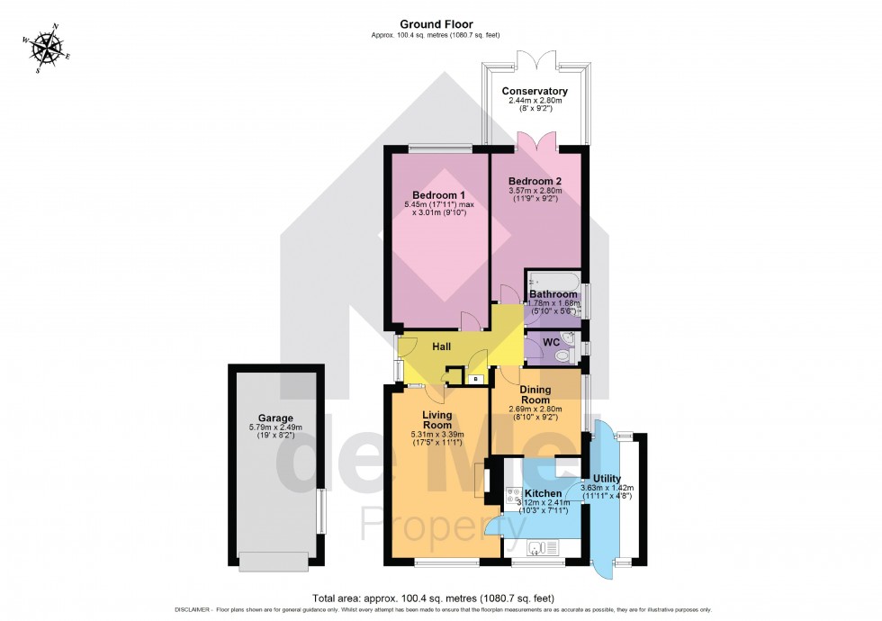 Floorplan for Hyde Lane, Swindon Village