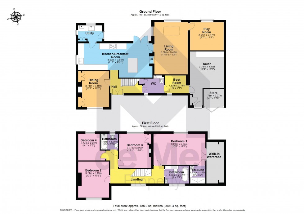 Floorplan for Priory Lane, Bishops Cleeve, Cheltenham