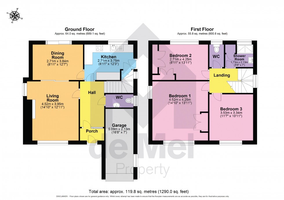 Floorplan for Copt Elm Close, Charlton Kings