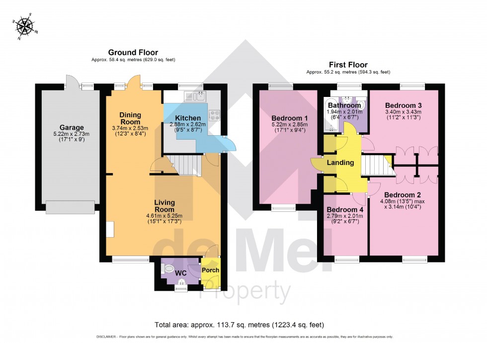 Floorplan for Delphinium Drive, Bishops Cleeve