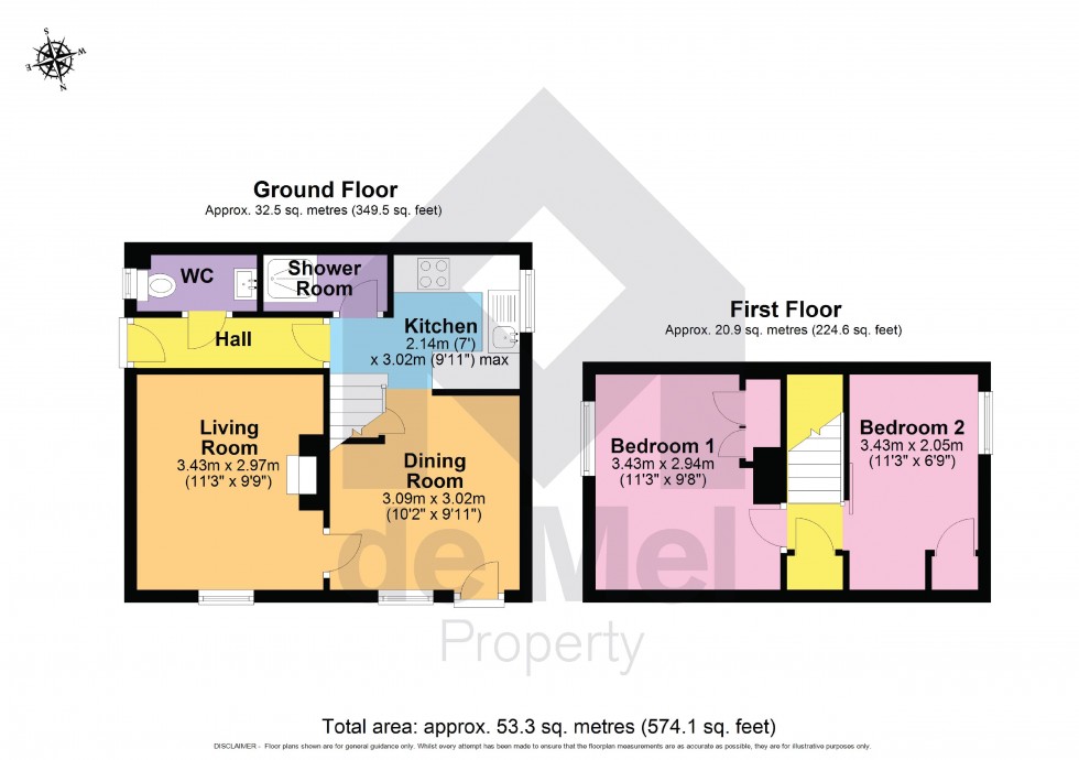 Floorplan for Church Road, Swindon Village