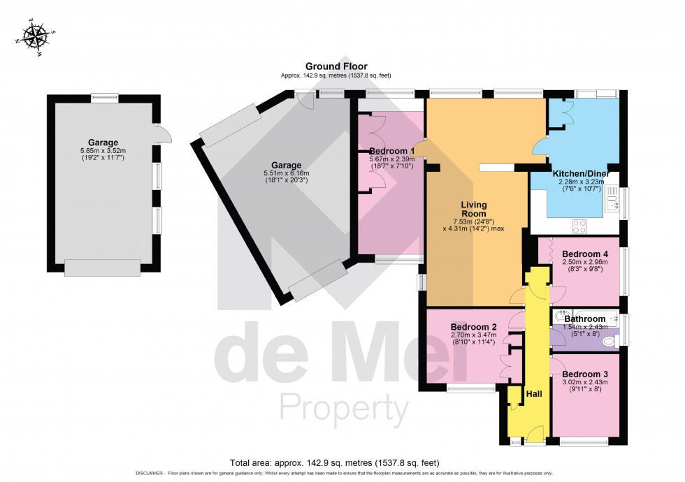 Floorplan for Wellbrook Road, Bishops Cleeve