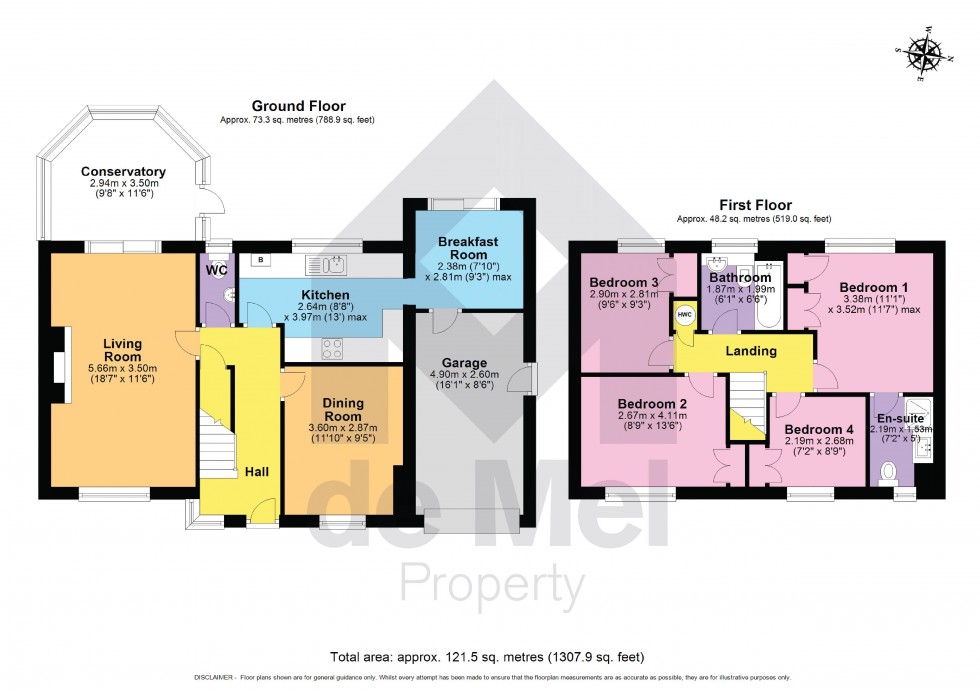 Floorplan for Anderson Close, Woodmancote