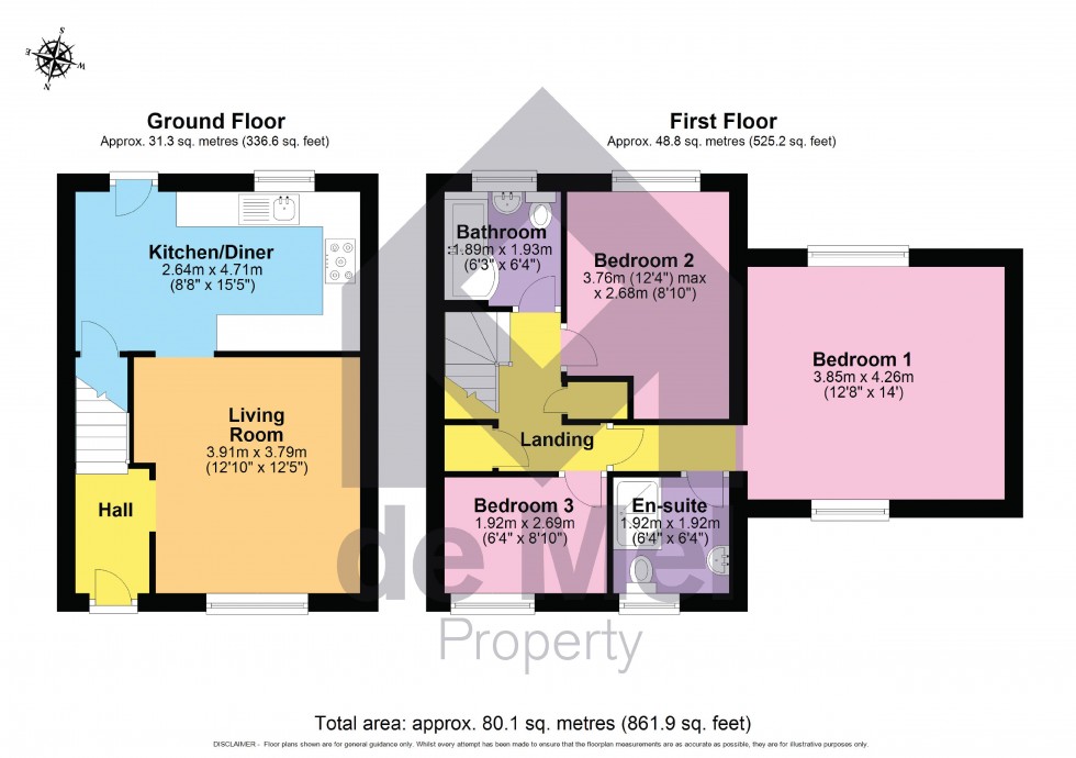 Floorplan for Clematis Court, Bishops Cleeve