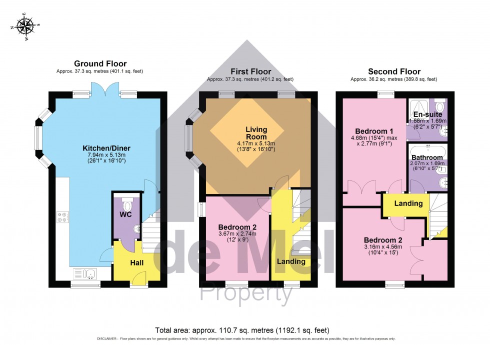 Floorplan for Greenfinch Road, Bishops Cleeve