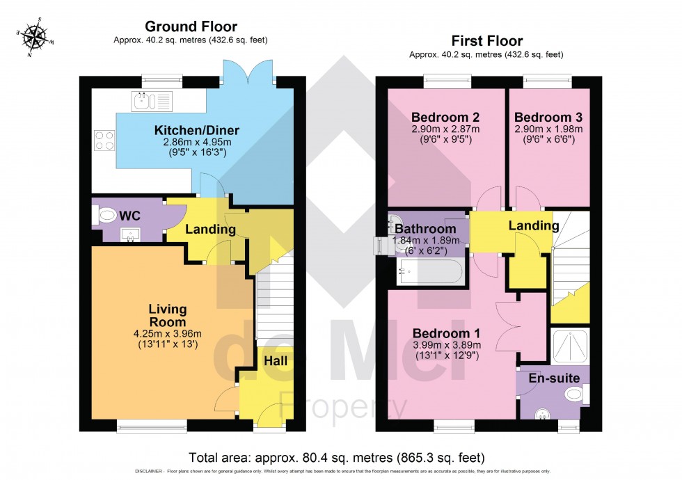 Floorplan for Brunel Drive, Gotherington