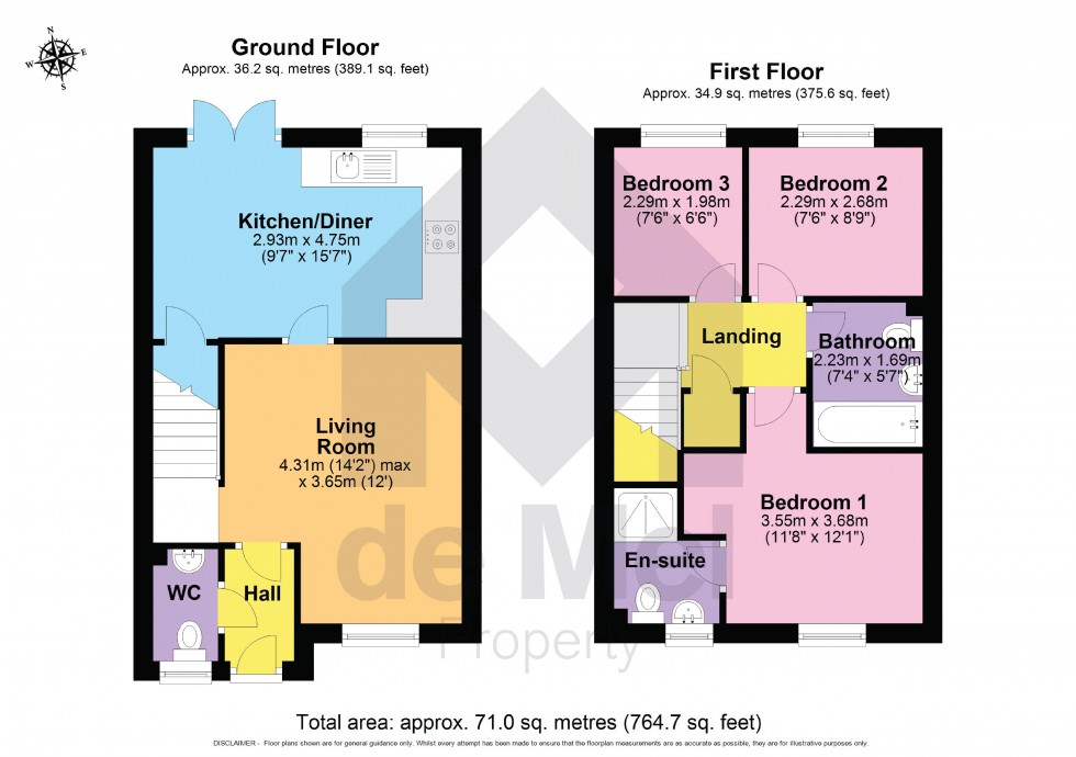 Floorplan for Primrose Close, Bishops Cleeve
