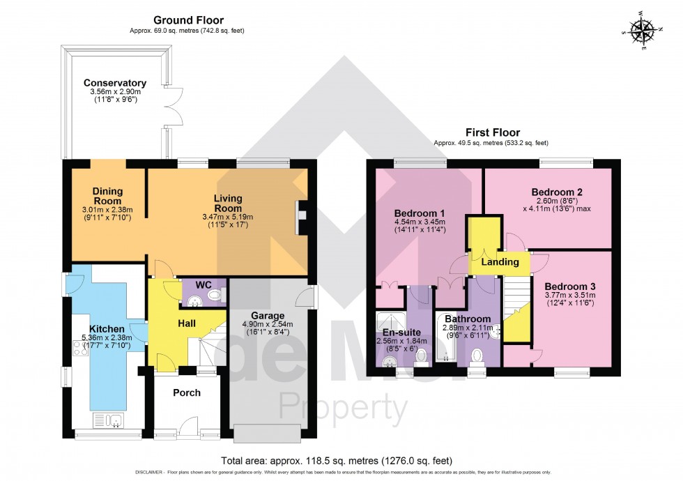 Floorplan for Marlborough Close, Bishops Cleeve