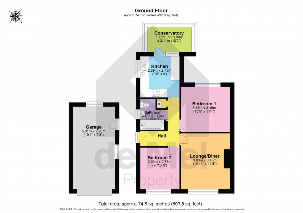 Floorplan for Rivelands Road, Swindon Village