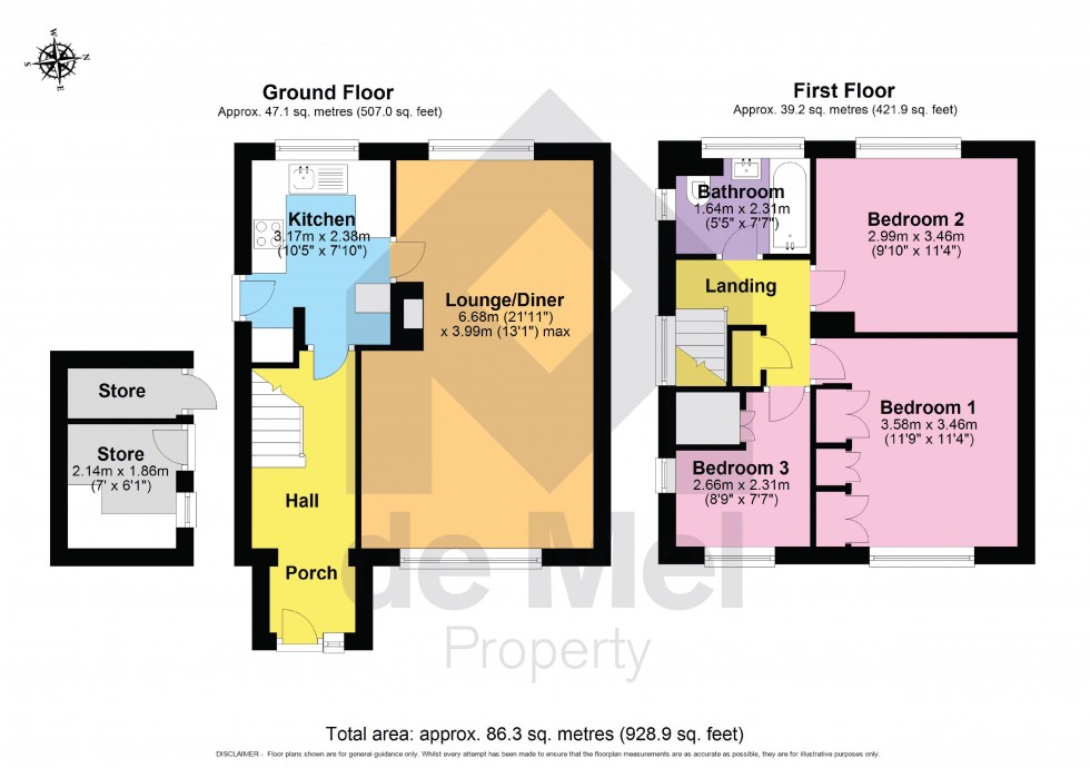 Floorplan for Linworth Road, Bishops Cleeve