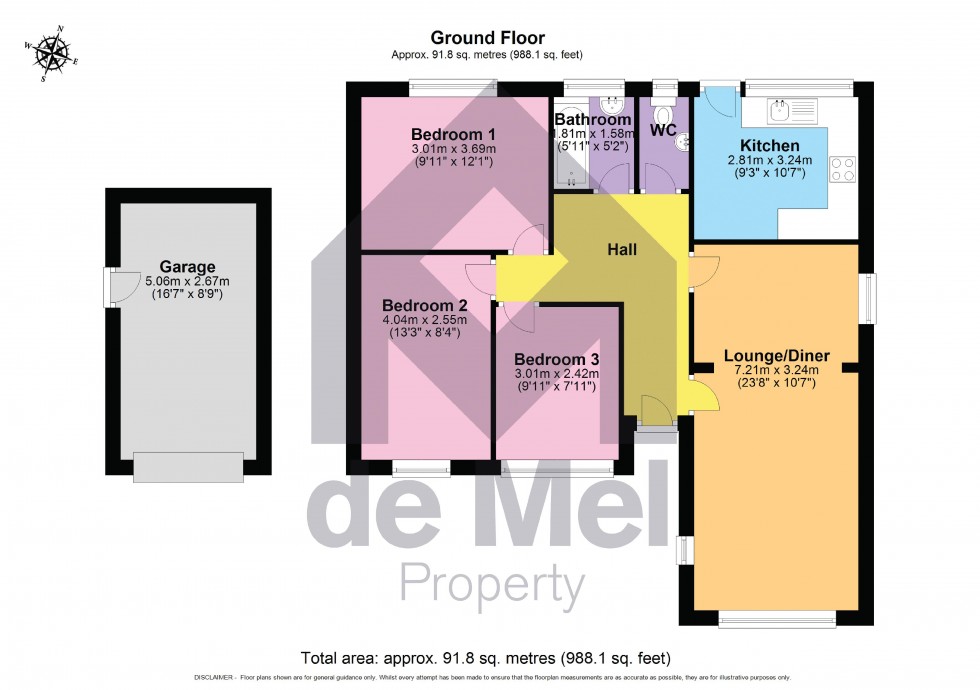 Floorplan for Coombe Meade, Woodmancote
