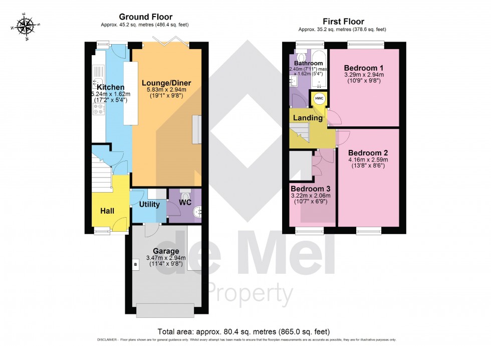 Floorplan for Cowslip Meadow, Woodmancote