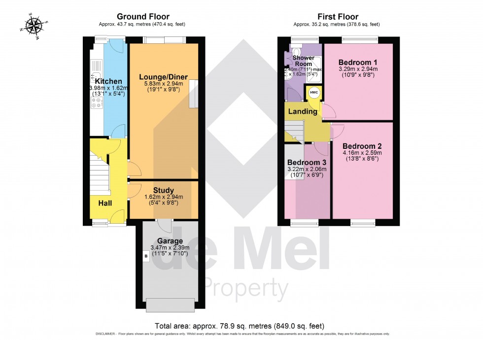 Floorplan for Cowslip Meadow, Woodmancote