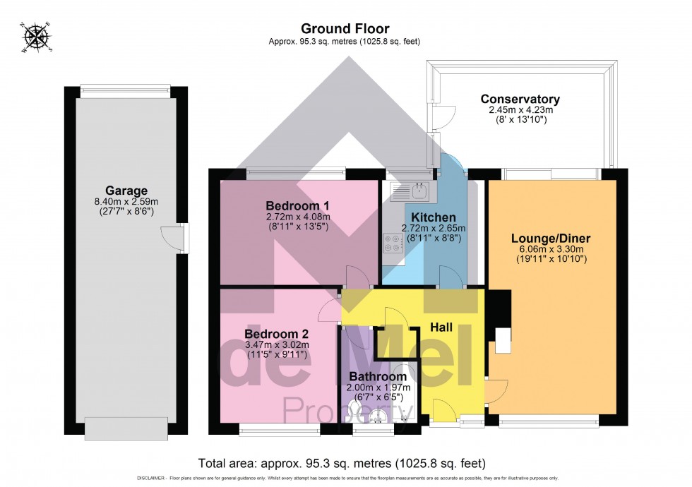 Floorplan for Beverley Gardens, Woodmancote