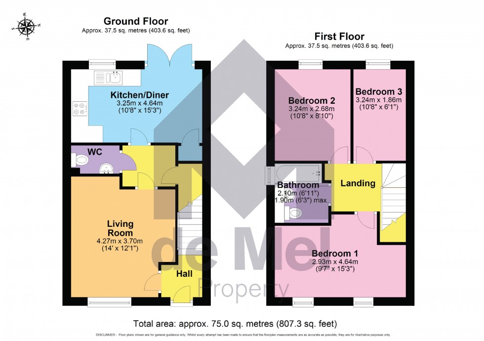 Floorplan for Cape Ruby Close, Bishops Cleeve