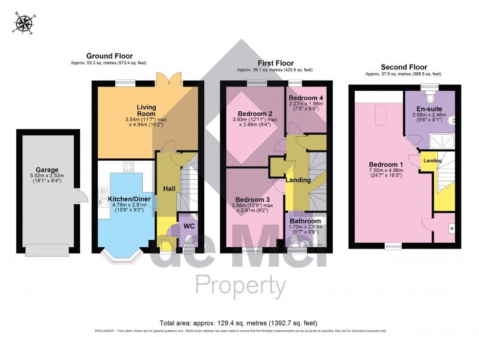 Floorplan for Persimmon Gardens, Cheltenham