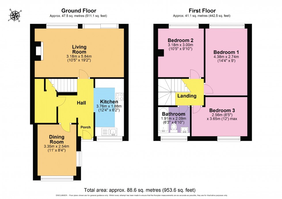 Floorplan for Rivelands Road, Swindon Village