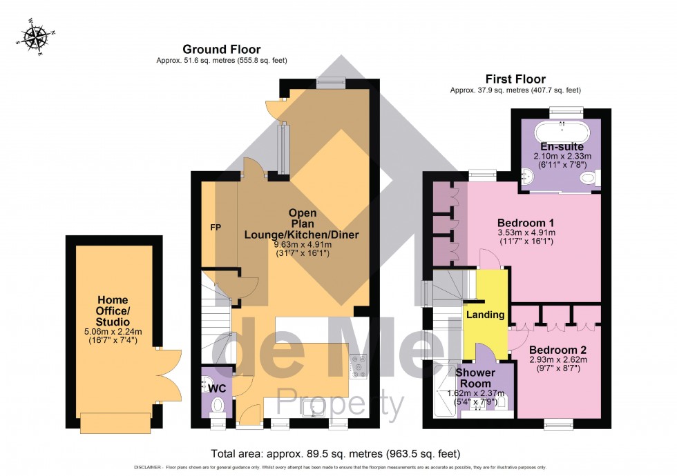 Floorplan for Mill Lane, Prestbury