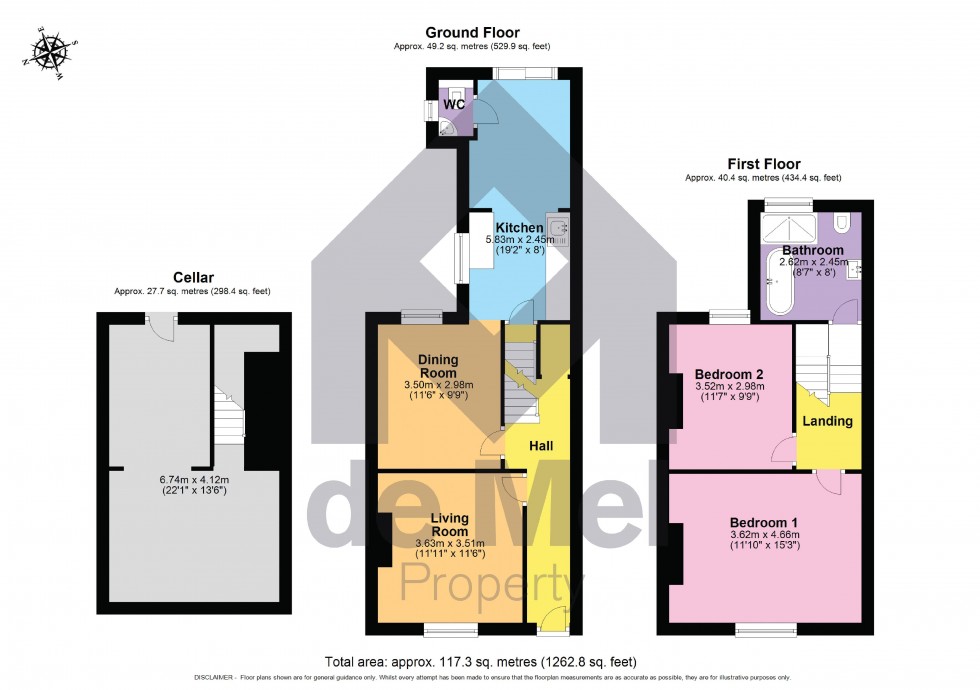 Floorplan for St. Pauls Street North, Cheltenham