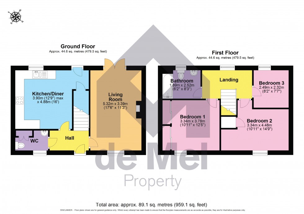 Floorplan for Sunrise Avenue, Bishops Cleeve