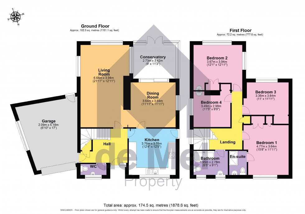 Floorplan for Sunset Lane, Southam