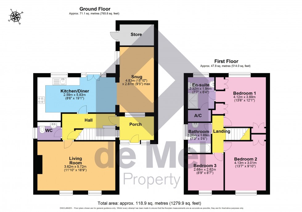 Floorplan for College Baths Road, Cheltenham