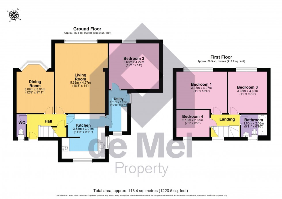 Floorplan for Meadoway, Bishops Cleeve