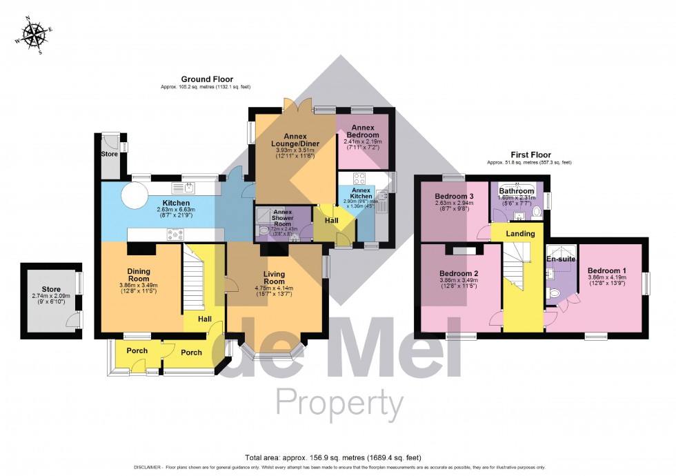 Floorplan for Mill Lane, Cleeve Prior