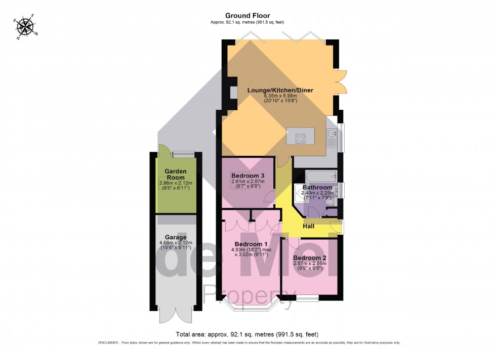 Floorplan for Sunnycroft Close, Bishops Cleeve