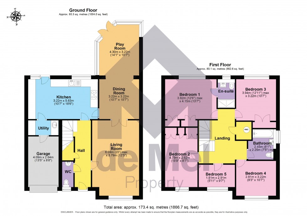 Floorplan for Woodmancote Vale, Woodmancote, Cheltenham, Gloucestershire, GL52