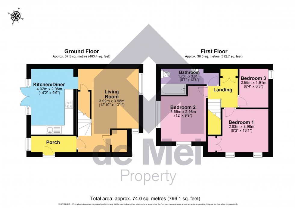 Floorplan for Queens Road, Cheltenham