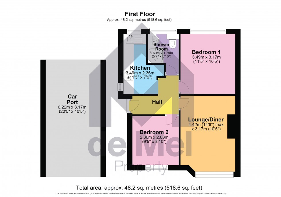 Floorplan for Canterbury Walk, Cheltenham