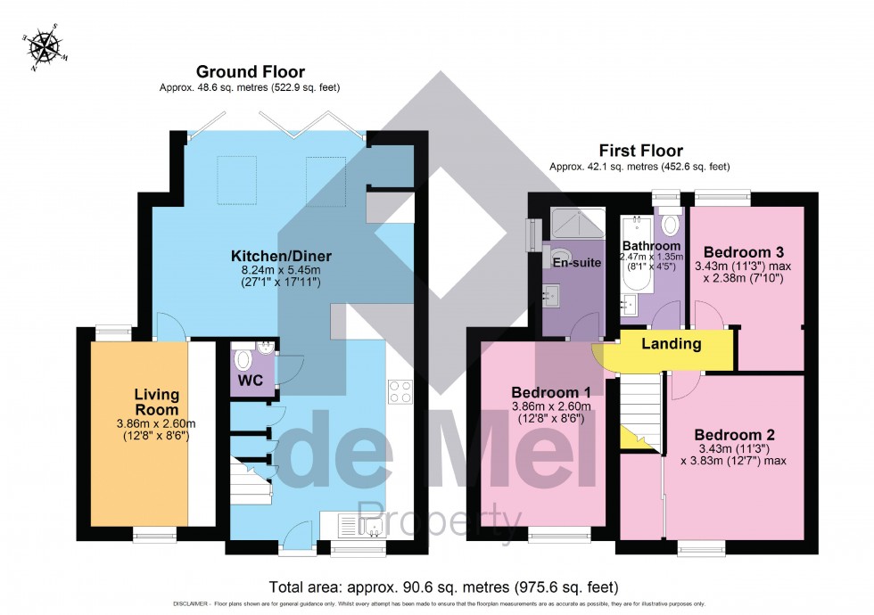 Floorplan for Meadow Lea, Bishops Cleeve