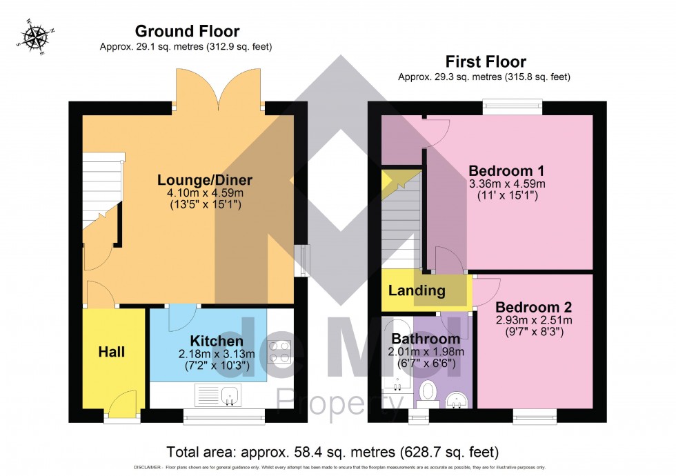 Floorplan for Otters Field, Greet, Close to Winchcombe