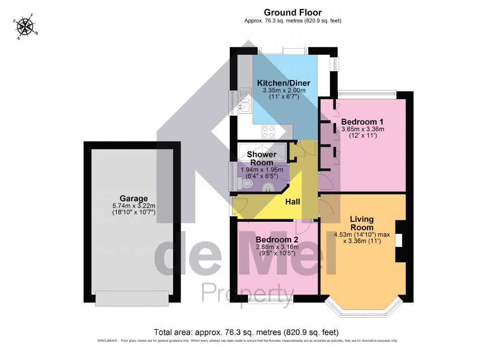 Floorplan for Welland Drive, Cheltenham