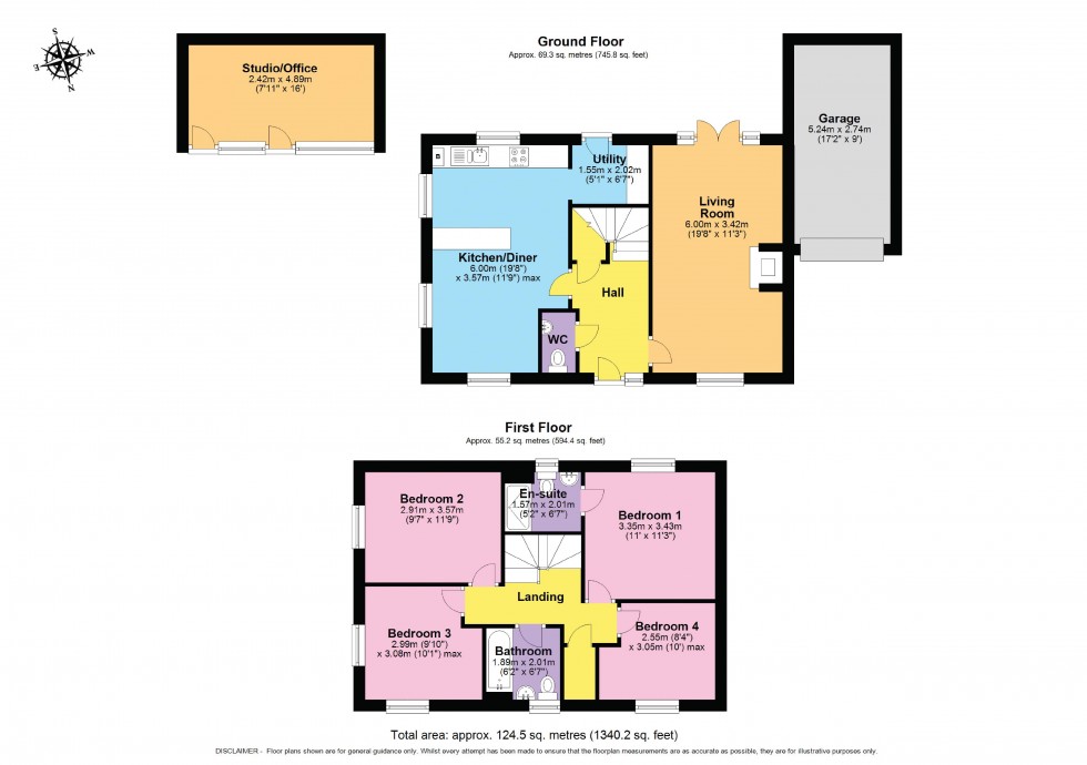 Floorplan for Huntlowe Close, Bishops Cleeve