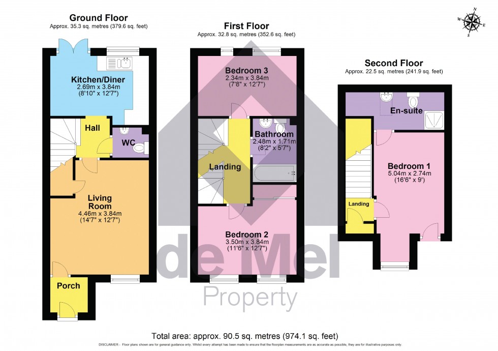 Floorplan for Amber Road, Bishops Cleeve