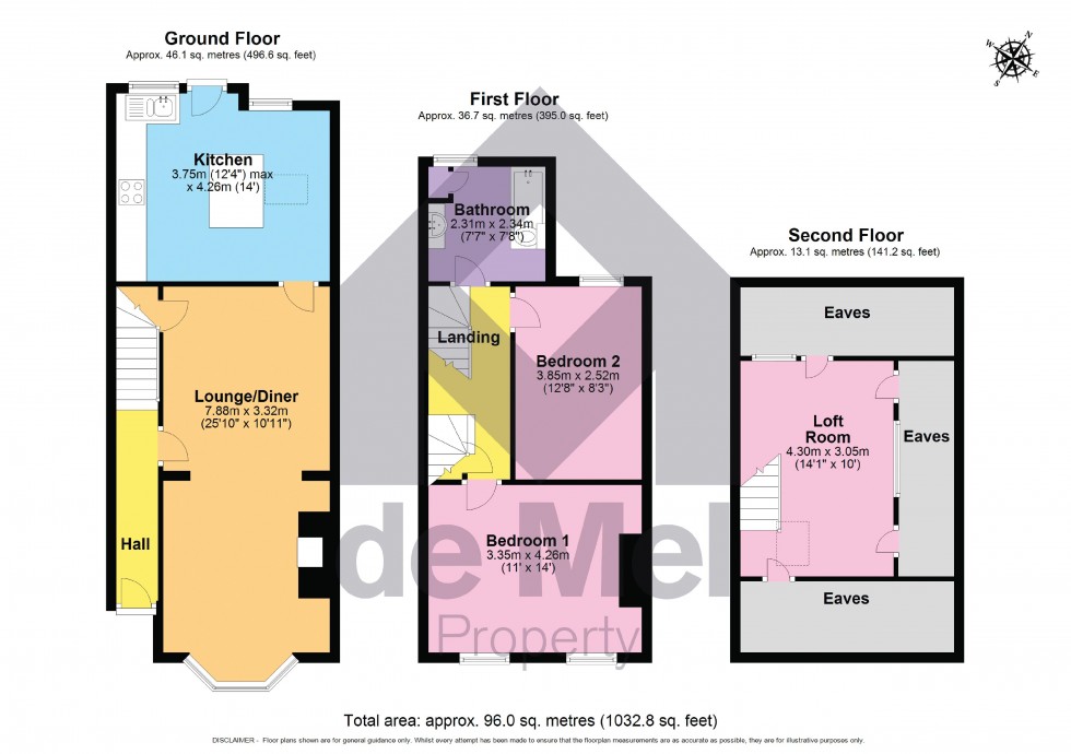 Floorplan for Ryeworth Road, Charlton Kings (Balcarras Catchment)