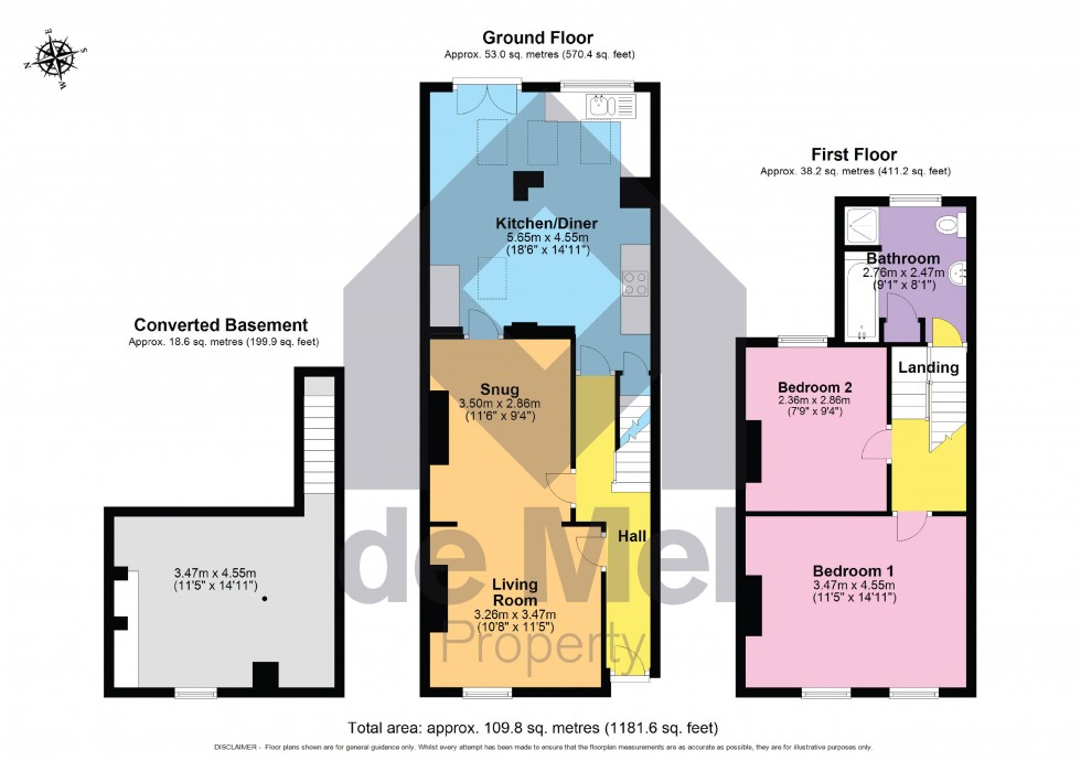 Floorplan for Granville Street, Cheltenham