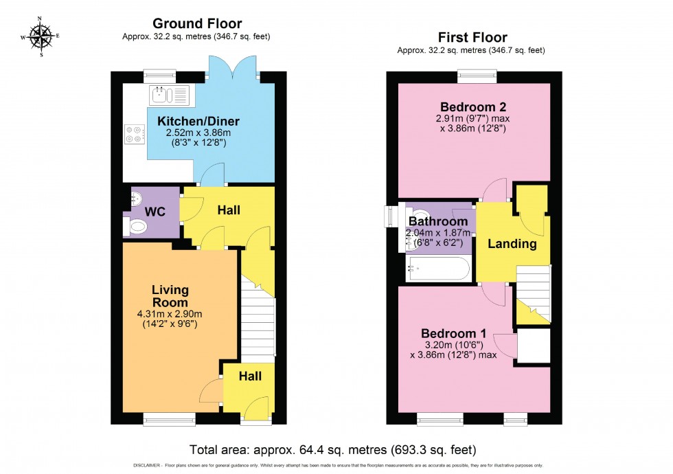 Floorplan for Sapphire Road, Bishops Cleeve