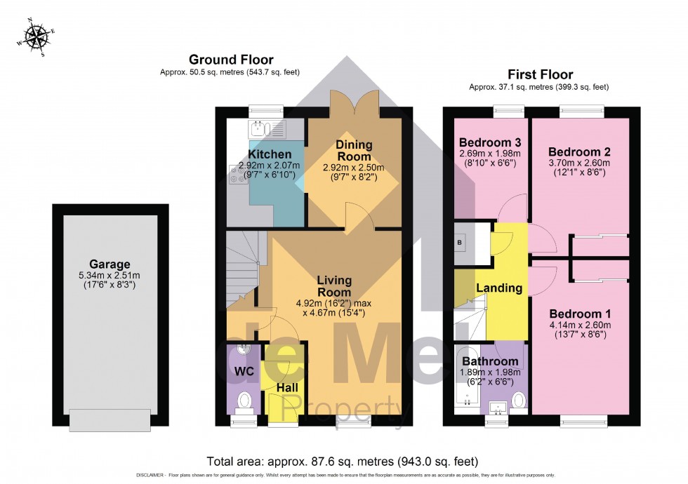 Floorplan for Knapps Crescent, Woodmancote