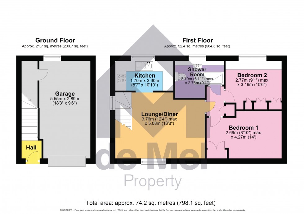 Floorplan for West Way, Bishops Cleeve