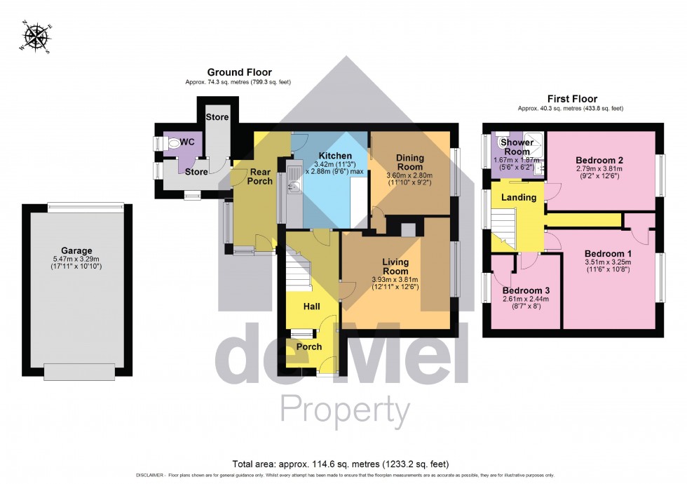 Floorplan for Norfolk Avenue, Cheltenham