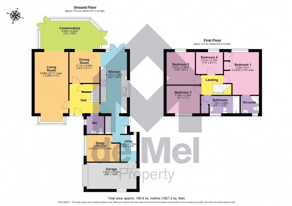 Floorplan for Whitefields Road, Bishops Cleeve
