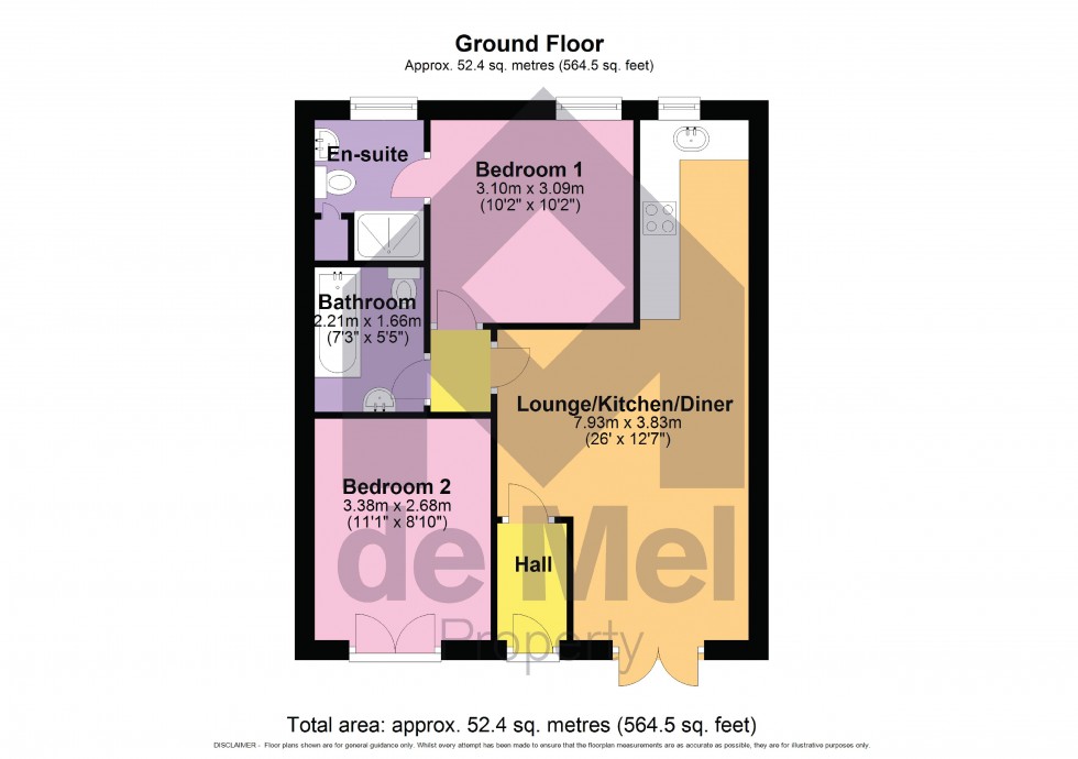 Floorplan for Church Road, Bishops Cleeve